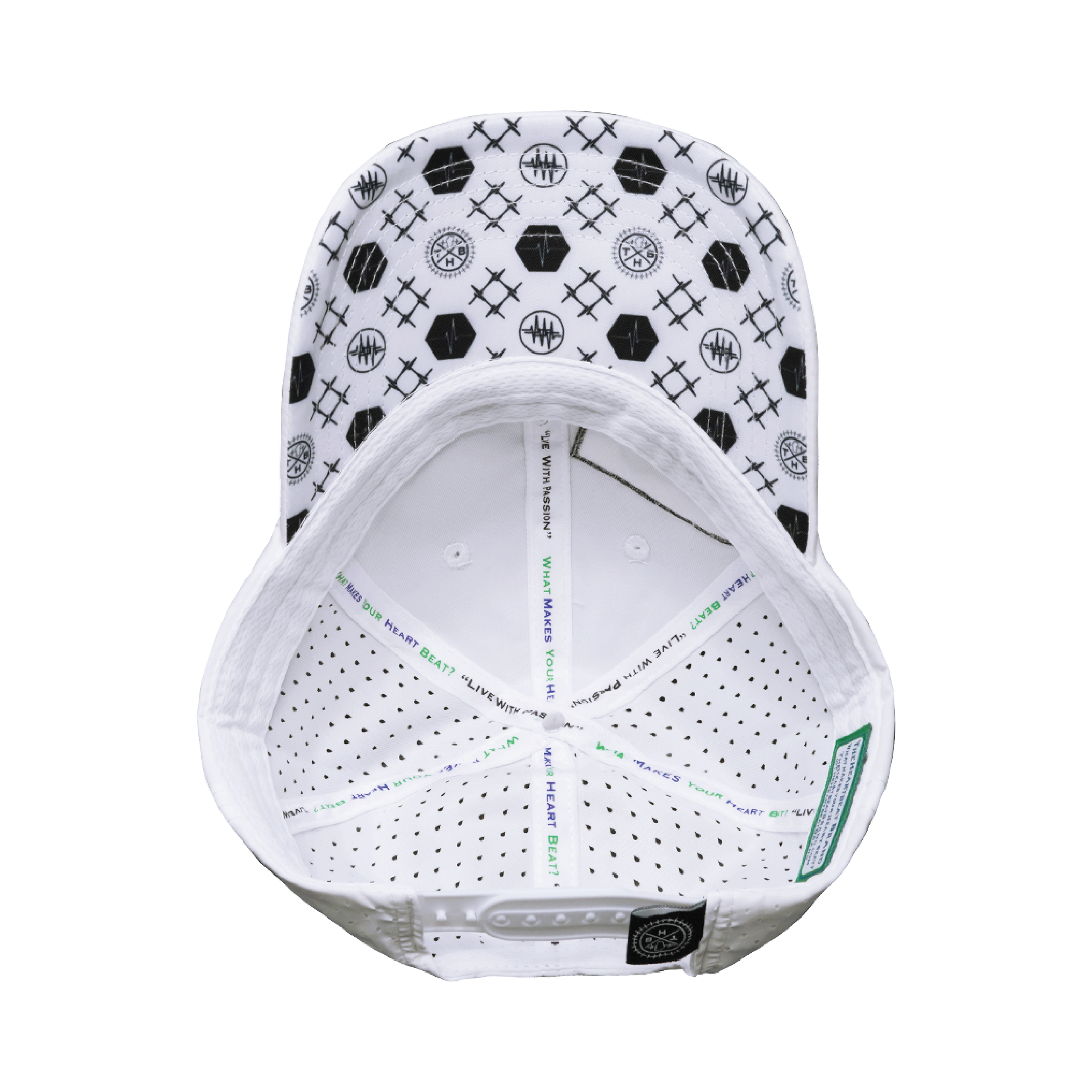 Pickleball Hat - Dad Hat - White - Laser Mesh