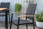 Portals Dark Lite 2pc Stacking Armchair