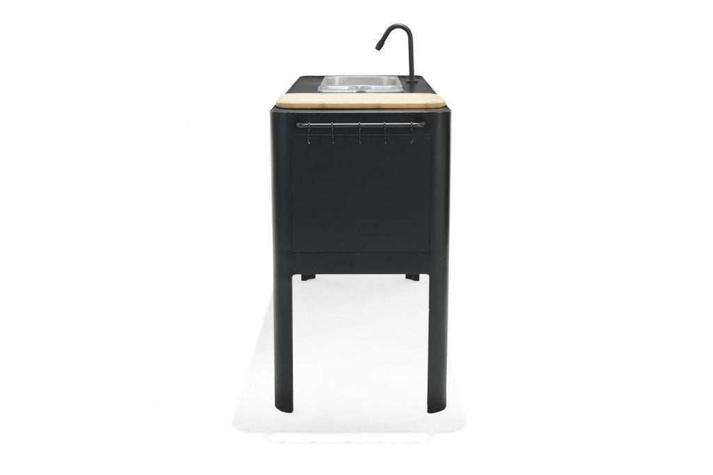 Portals Dark Outdoor Kitchen