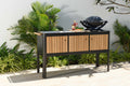 Portals Dark Outdoor Kitchen