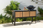 Portals Dark Outdoor Kitchen