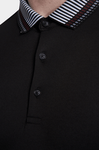The Mercerized Cotton Polo (Crown Black)