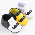 Infant Soft Sole Mustache Walker Shoes