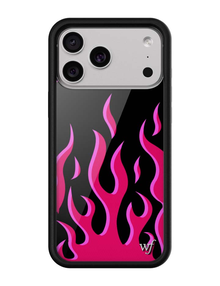 Flames | Black & Red iPhone Case