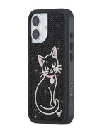 Rhinestone | Black Cat iPhone Case