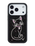 Rhinestone | Black Cat iPhone Case