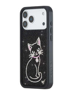 Rhinestone | Black Cat iPhone Case