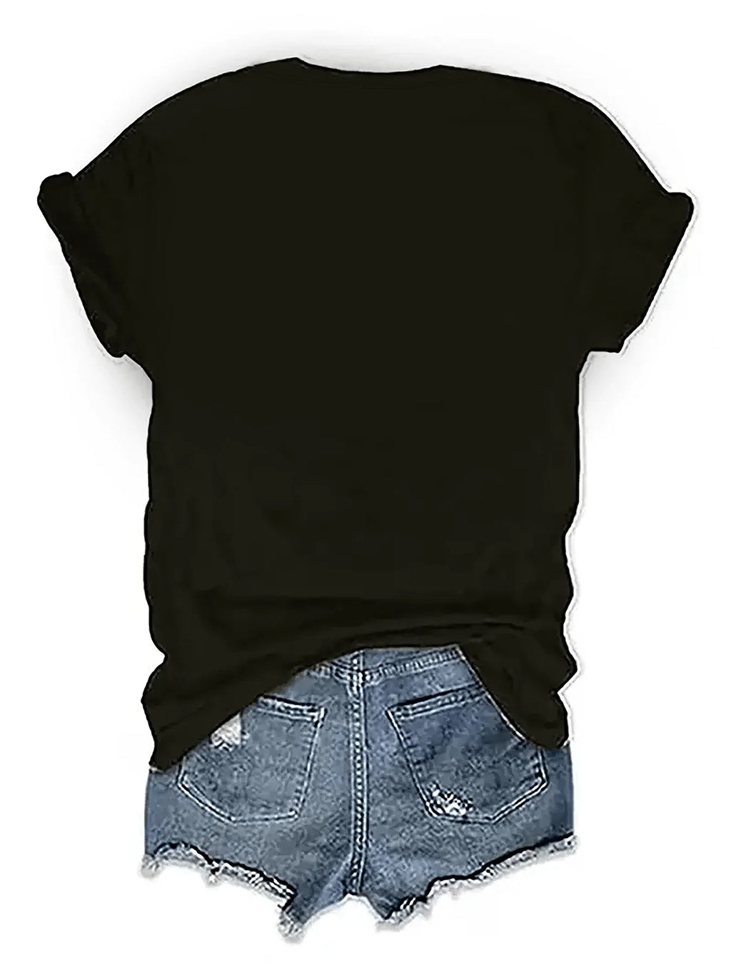 Short-sleeved Western Cowboy Series Printed T-shirt Fashionable and Trendy Casual and Versatile Regular Length for All Seasons