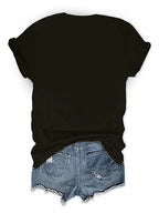 Short-sleeved Western Cowboy Series Printed T-shirt Fashionable and Trendy Casual and Versatile Regular Length for All Seasons