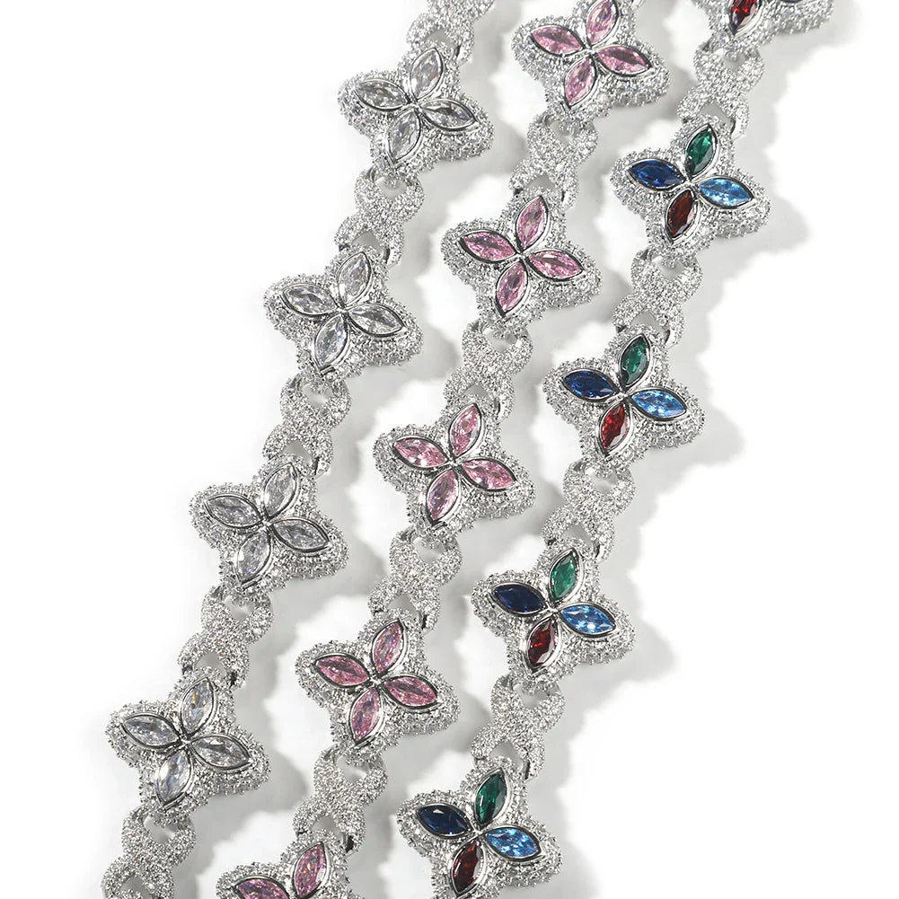 Iced clover Bracelet