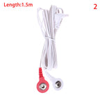 1.5/1.8M 2.35mm Replacement Jack DC Head Electrode TENS Unit Lead Wires Connector Cables