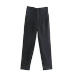 Women’s High Waist Slim Trousers