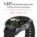 BOXUXING 2026 New Smart Watch Men Watch 5 Pro AMOLED HD Screen Bluetooth Call GPS Trajectory NFC Heart Rate Compass SmartWatches