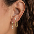 Zodiac Birthstone Earrings Set for Everyday Celestial Style