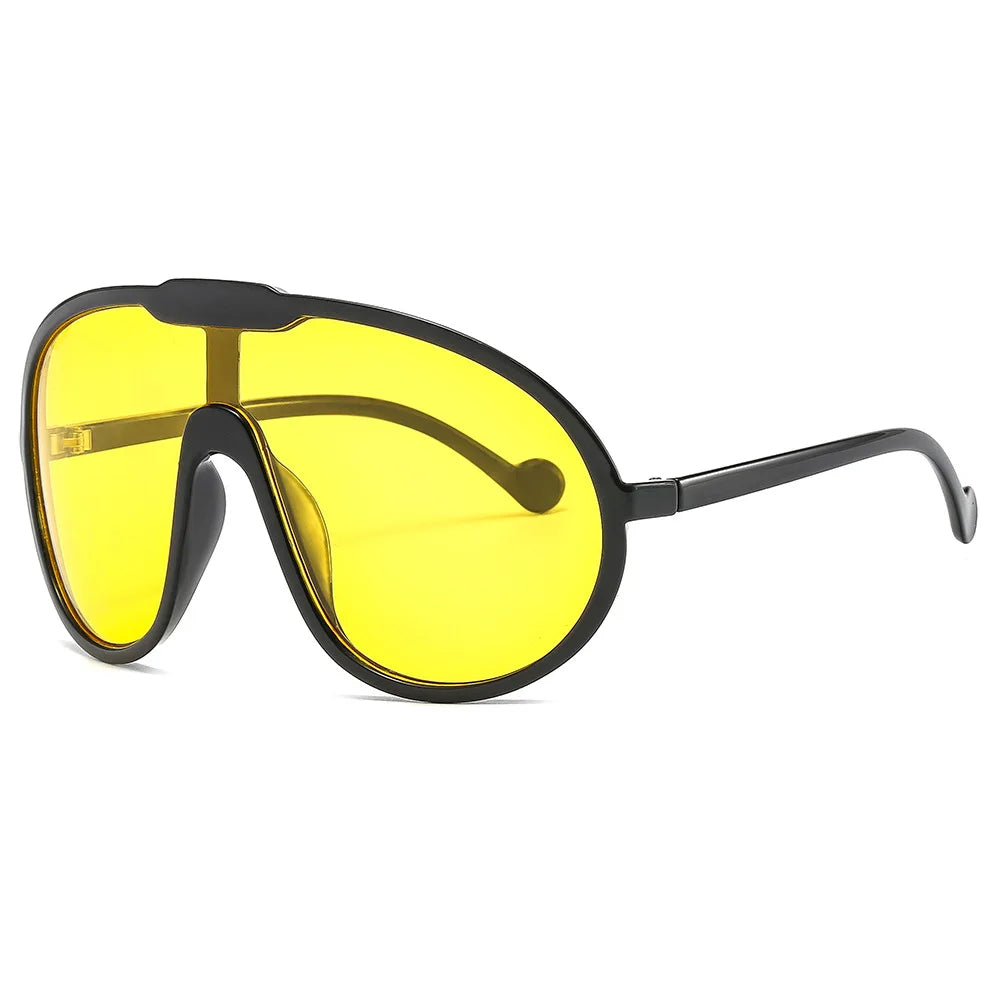 Vintage One Piece Champagne Sunglasses