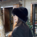 Furry Hats For Women, Autumn Winter Korean Style Warm Hats, Solid Color Flattering Mongolian Hats, Thickened Winter Outfits