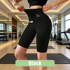 High Waist Seamless Fitness Shorts with Utility Pocket