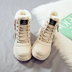 Insulated Women's Winter Ankle Boots with Thick Sole Traction