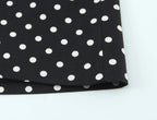 2026 Women New Fashion Suit Sexy Sleeveless Backless Polka Dot Halter Slim Short Top+Side Zipper Casual Short Skirts