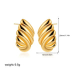 Three-Layer Textured Knot Earrings for Women