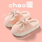 Fluffy Anti-Slip Cotton Slippers for Cozy Indoor Comfort