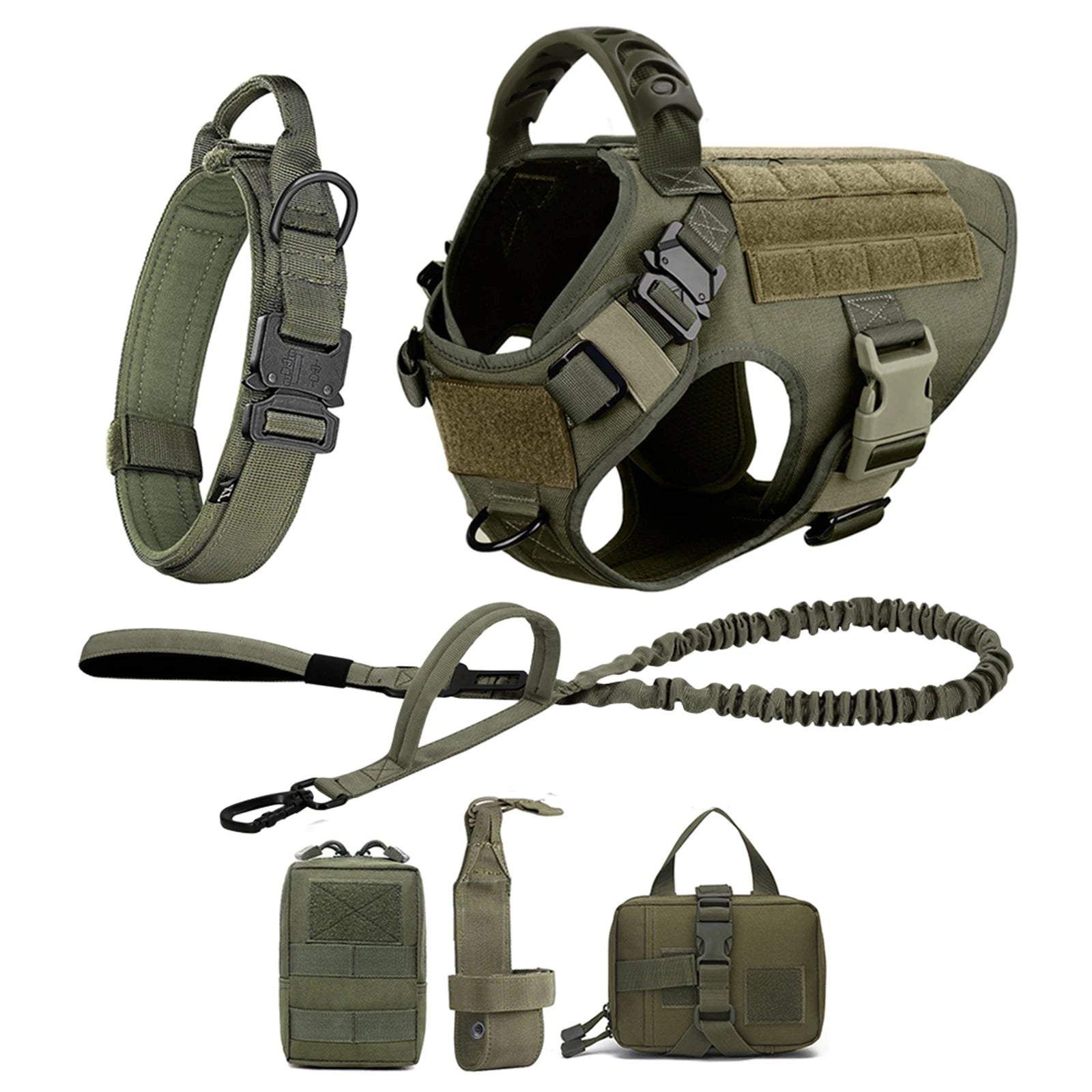 Large Dog Harness Training Walking Vest Dog Harness And Collar For Medium Large Dogs