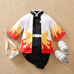 Newborn Baby Anime Cape Style Children Long Sleeve Cotton Bodysuit, Cute Kids Boys Girls Romper