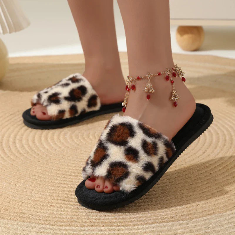 Warm Plush House Slides Non-Slip Comfortable Winter Slippers