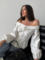 Women's White Tie Front Knot Blouse Elegant Sexy Oversized Collared Shirt with Bow Detail 2026 Women's Office Wear Tops