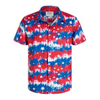 America Flag Graphic Shirts for Men Clothing 3D Printed Hawaiian Beach Shirts Short Sleeve y2k Tops Vintage Clothes Lapel Blouse