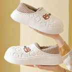 Waterproof Plush Warm Slippers for Indoor and Outdoor Comfort