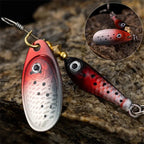 Rotating Metal Spinner Fishing Lure 9.1g 7cm – Sequin Hard Bait with Treble Hook for Bass, Pike, Carp & Trout