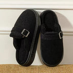 Luxury Plush Platform Slippers for Warm Indoor Comfort