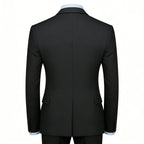 CYPTIRY Men's 3 Piece Suit Set - Classic Business Slim Fit Clothing Package Includes Blazer Pants And Shirt