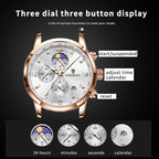 LIGE Casual Men Watch Luxury Leather Waterproof Sport Quartz Wristwatch Chronograph Military Watch for Men Relogio Masculino