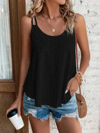 Large Big 5xl Women Leisure Simple Boho Camis Tops Women's Hollow Out Top Pullovers New Summer Casual Beach Shirts Clothing