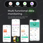 2026 New Smart Ring Heart Rate Blood Pressure Sleep Monitoring Motion Tracking IP68 Waterproof Men Women Smart Ring Holiday Gift