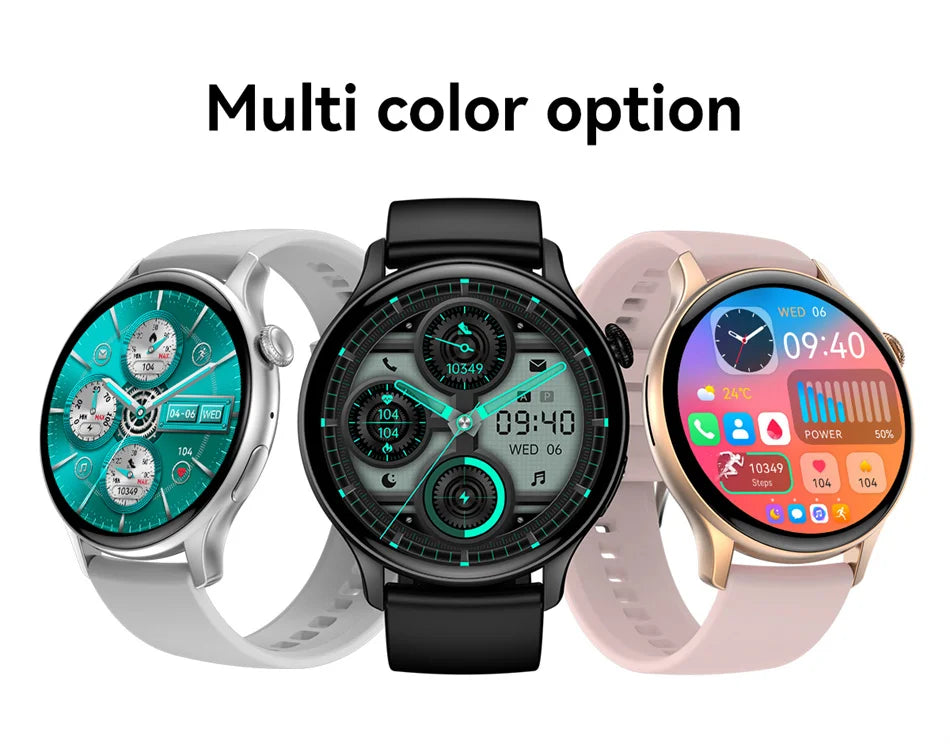 2026 NFC Smart Watch Amoled HD GPS Track Sports Heart Rate Bluetooth Call Waterproof Ladies Women Smartwatch For Women's Gift