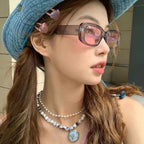 13pcs Small Square Retro Sunglasses