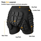 Protective Padded Shorts and Pads for Skiing and Skating