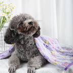 Soft Fluffy High Quality Pet Blanket Flannel Dog Sleeping Blanket Paw Print Pattern Pet Mat Warm Comfortable Blanket for Cat Dog
