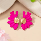 Simple Colorful  Flower Stud Earrings