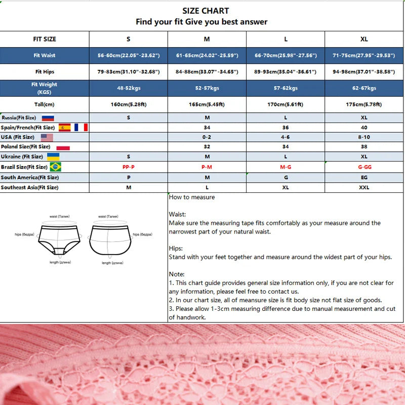 3PCS/Set Women’s Cotton Lace Bikini Panties – Low-Rise Breathable Soft Stretch Underwear (95% Cotton Comfort Fit) Sexy Low Rise Lace Brazilian Panties Hollow Out Soft Breathable Lingerie Female Bow Underwear S-XL