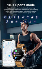 LIGE 2024 New Rugged Military GPS Smart Watch Men AMOLED HD Screen Heart Rate Bluetooth Call Waterproof Outdoor SmartWatch