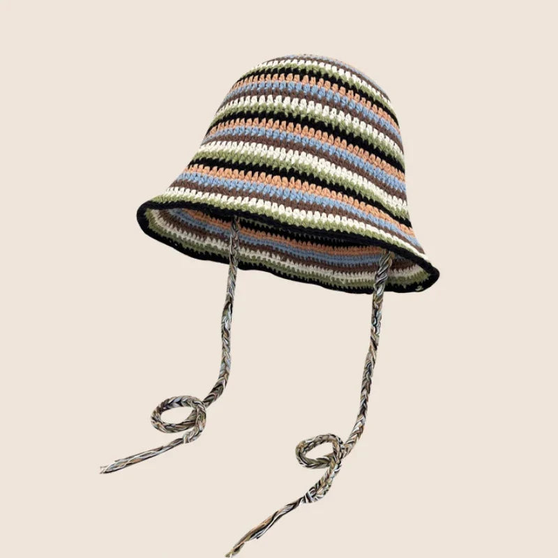 New Crochet Korean Handmade Bucket Hat