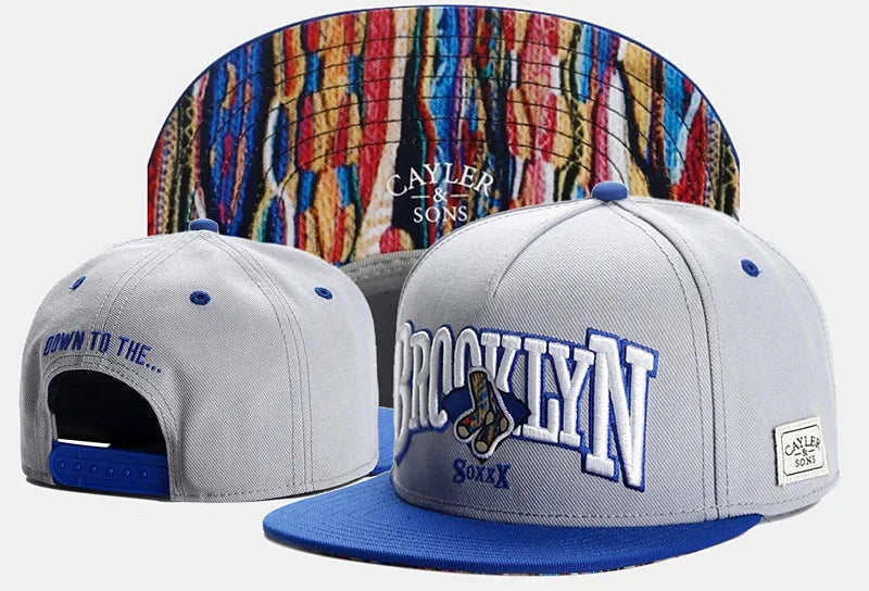 Skull Hand Snapback Hat – Flat Bill Adjustable Baseball Cap