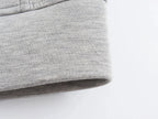Women’s Oversized Zip-Up Hoodie – Thick Space Cotton Streetwear Hooded Jacket for Spring & Autumn Casual Style
