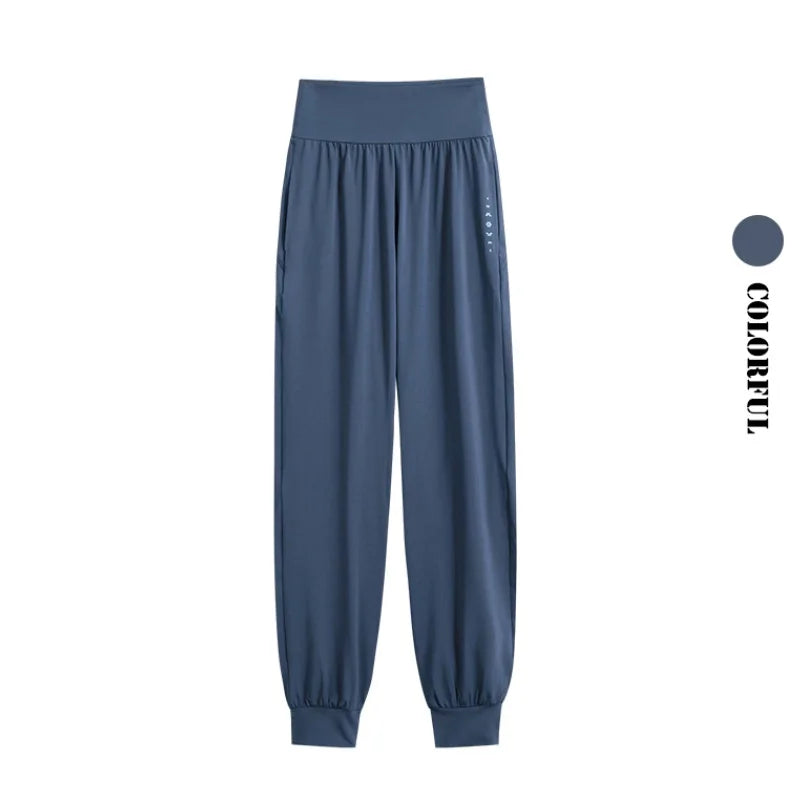 DRUR 2pcs Yoga Set Women Sports Pants Sets 2 Piece Sportswear Outfit Female Long Sleeve Fitness Top High Waist Sweatpants Suits