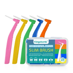 Kingubznis 20pcs  Interdental Brush For Dental Orthodontics Clean Between Teeth Cleaning Tools Soft Mini Brush With Dust Cover