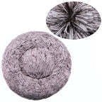 Round Pet Bed for Large Dog Bed Super Soft Cat Bed Plush Dog House for Medium Dog House Winter Warm Sleeping 40-90cm 6 Sizes